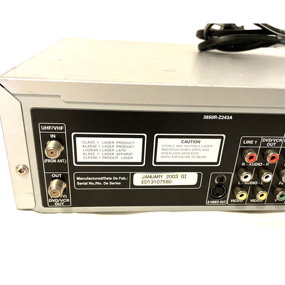 TOSHIBA SD-V290U VHS/DVD Combo Video Cassette Recorder Parts Only - Picture 7 of 11